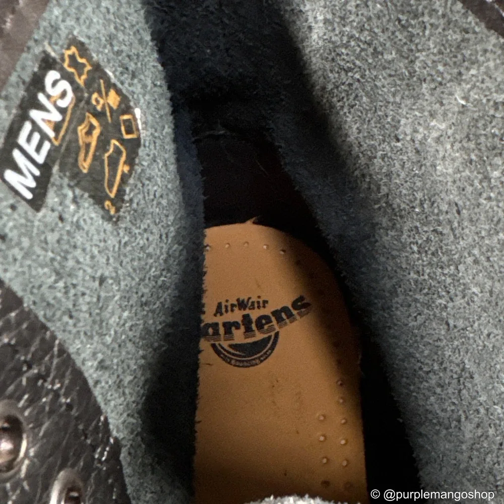 NWOT DR. MARTENS 1460 Pascal Virginia Leather Lace‎ Up Boots | Black | US M9/W10
